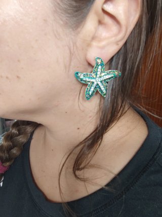 Pendientes estrella de mar Bijou Brigitte