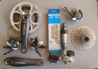 Gruppo Shimano XT 9 velocità MTB