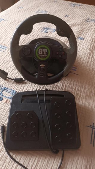 Volante y Pedales GT PS2