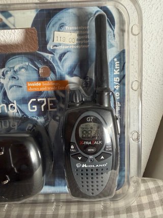 Walkies Midland G7E con cargador base