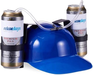 Gorra Cerveza Relaxdays Azul