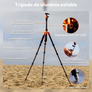 Trípode Rollei Compact Traveller no1 ALU
