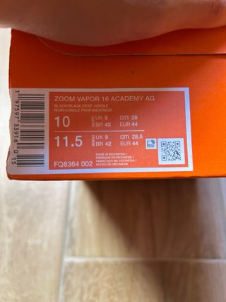 Botas Zoom Vapor 16 Academy AG Negras