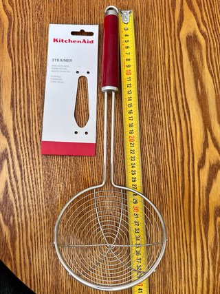 Scolapasta KitchenAid Rosso/Argento