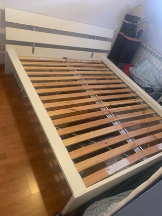 Cama IKEA Blanca con cabecero + Somier