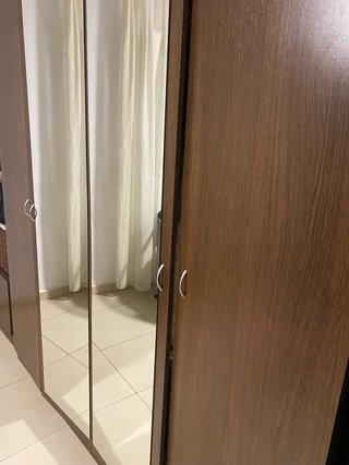 Armario 4 puertas madera con espejos