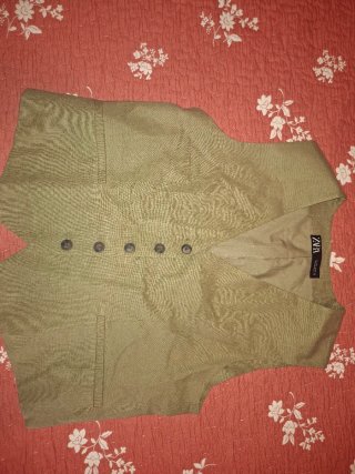 Chaleco Zara Verde Oliva