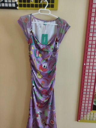 Vestido Lolina estampado talla XS Nuevo con etique