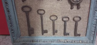 Cuadro Muestrario Llaves Antiguas Decoración.