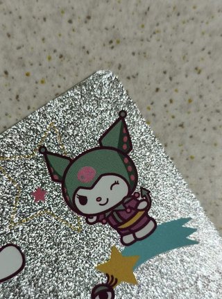 Lote 3 Tarjetas Glitter Hello Kitty&Friends