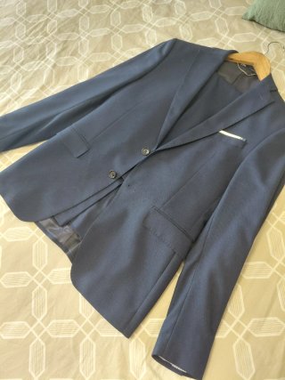 Traje Zara Azul Talla 46