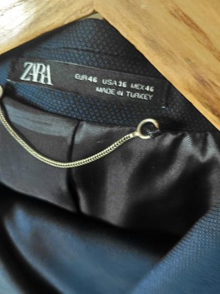 Traje Zara Azul Talla 46
