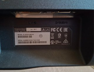 Monitor Philips LED 20 pulgadas negro