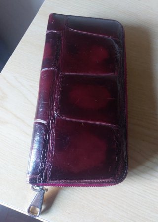 Cartera Uterqüe Piel Burdeos