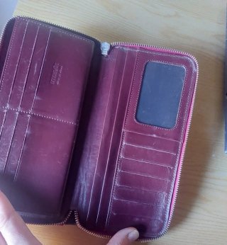 Cartera Uterqüe Piel Burdeos