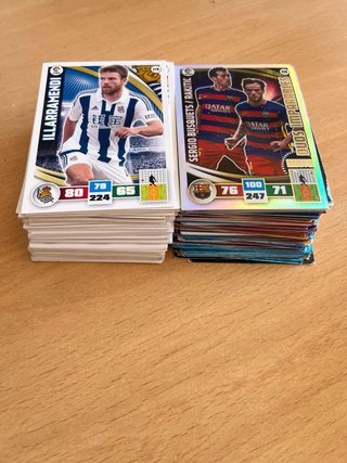 Lote cartas fútbol Adrenalyn 2015-16
