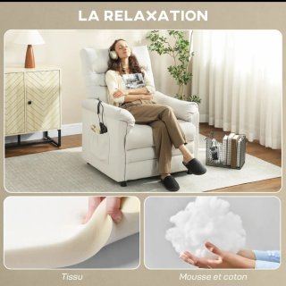 Sillón masaje y calor