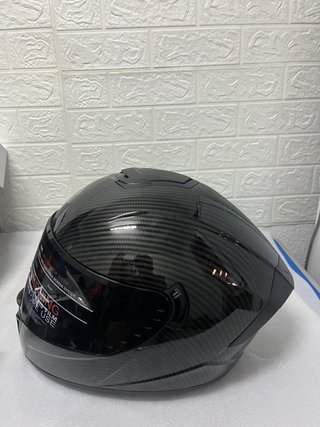 Casco de moto integral negro