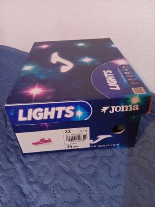 Zapatillas Joma con luces LED rosas