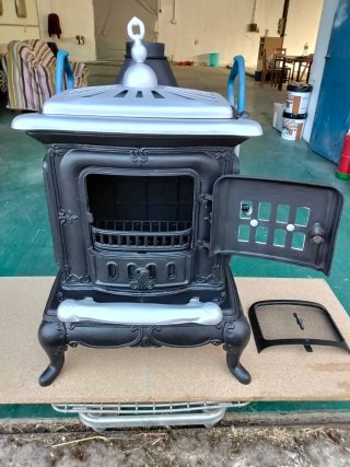 Estufa chimenea cocina  de hierro fundido