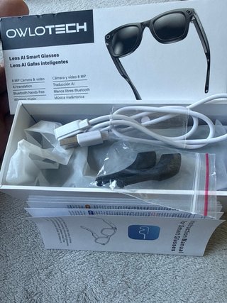 Gafas de Sol Owlotech Negras  Inteligente camara