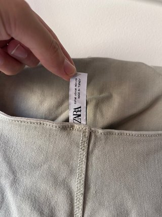 Mono Corto Zara Talla M Gris Verdoso