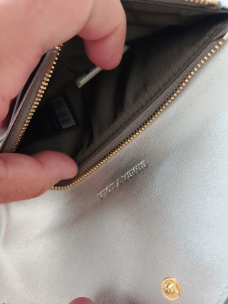 Bimba y Lola Cartera Plateada Cocodrilo