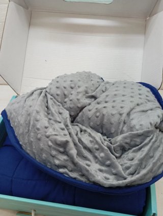 Manta Ponderada pesada 8.5kg Azul 120x180