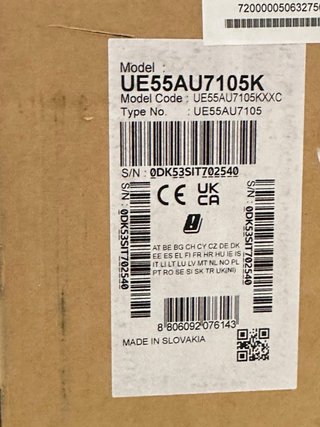 Smart tv Samsung AU7100 55” nuevo entrega gratis