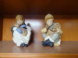 Lote Figuras Cerámica Niños con Instrumentos