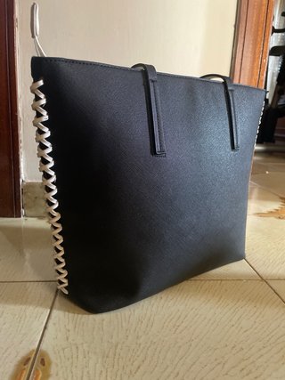 Borsa Greenwich Royal Club nera e bianca