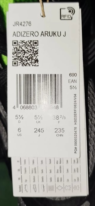 Zapatillas Adidas Adizero Aruku Talla 38.5