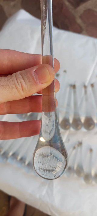 Lágrimas de cristal para lámpara