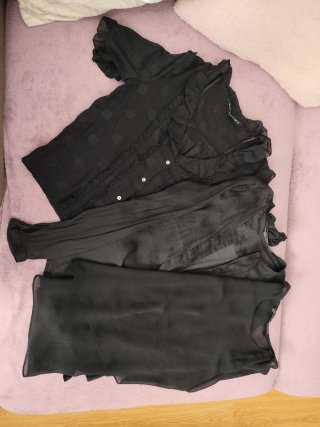 Camisas Zara Negras Talla XS lote.
