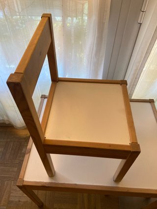 Mesa y Sillas Niños Ikea Madera