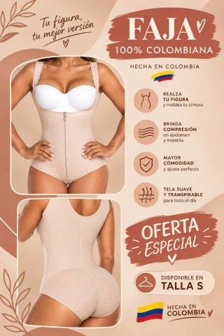 Faja Colombiana Moldeadora Talla S Beige