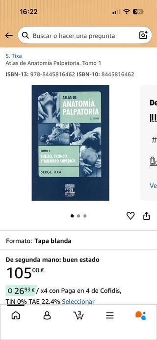 Atlas de Anatomía Palpatoria Tomo 1