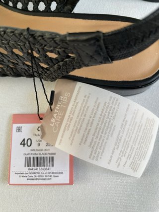 Sandali Gioseppo donna neri intrecciati