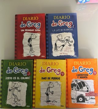 Lote Nuevo 5 libros Diario de Greg (Jeff Kinney)