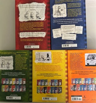 Lote Nuevo 5 libros Diario de Greg (Jeff Kinney)