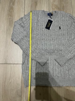Jersey Polo Ralph Lauren Gris Trenzado