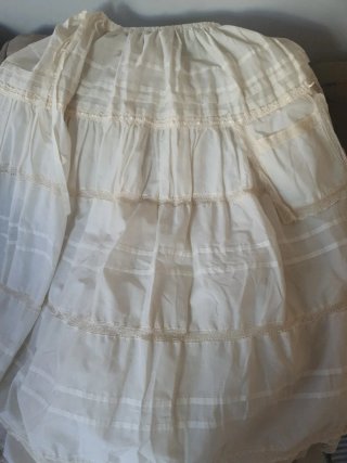 Falda Fallera Blanca brial 90 de largo