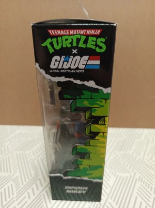 Tortugas Ninja x GI Joe Shipwreck Mikey Figura
