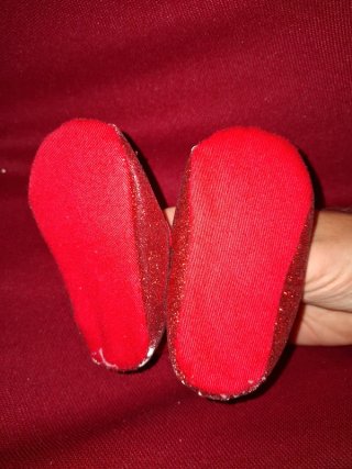 Scarpine rosse neonato 3/6 mesi