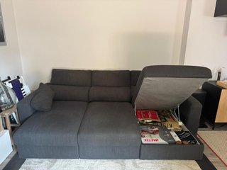 Divano IKEA 3 posti con chaise longue e contenitor