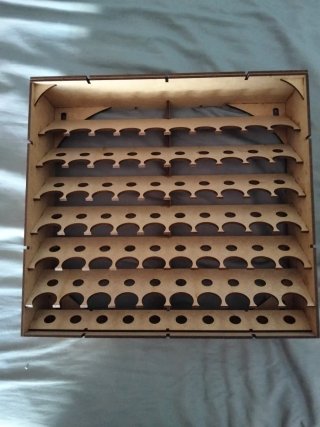 Rack para botes de pintura tipo Vallejo