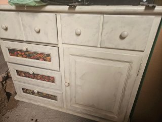 Mueble recibidor de madera