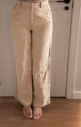 Pantalones Massimo Dutti Beige