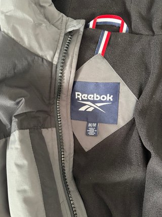 Parka/Chaquetón Reebok Gris y Negro