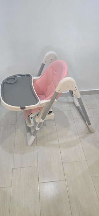 Trona de bebé rosa
